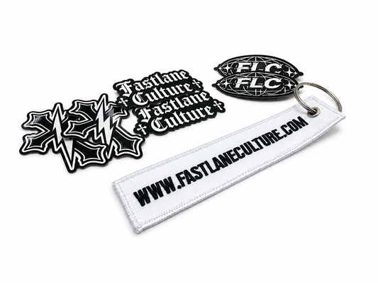 FastLane Keychain & Stickers Set