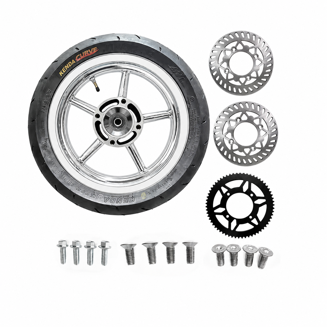 "FATTY" Supermoto Sets With Sprockets and Rotors - For Yozma IN10 and Tuttio Soliel 01