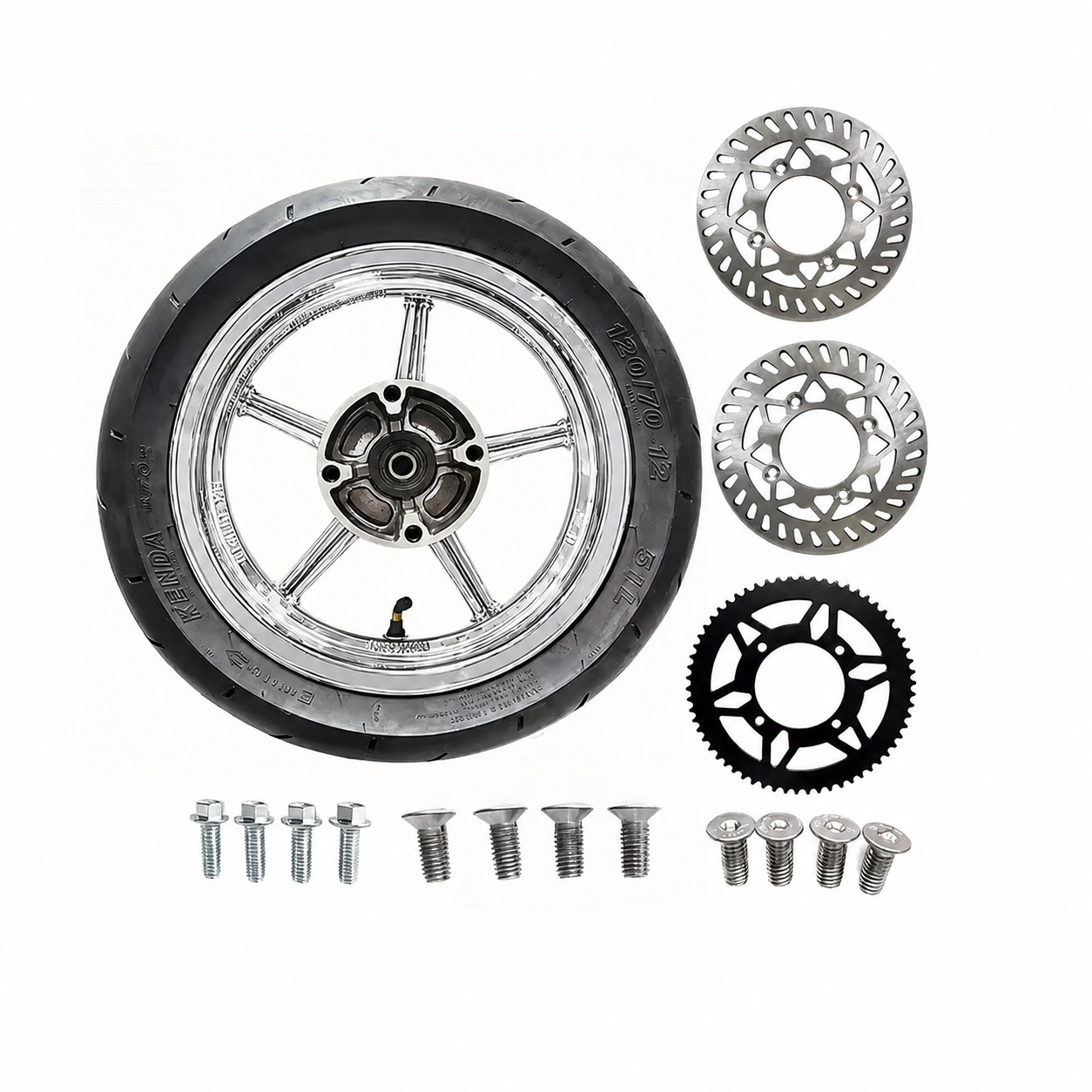 "FATTY" Supermoto Sets With Sprockets and Rotors - For Yozma IN10 and Tuttio Soliel 01